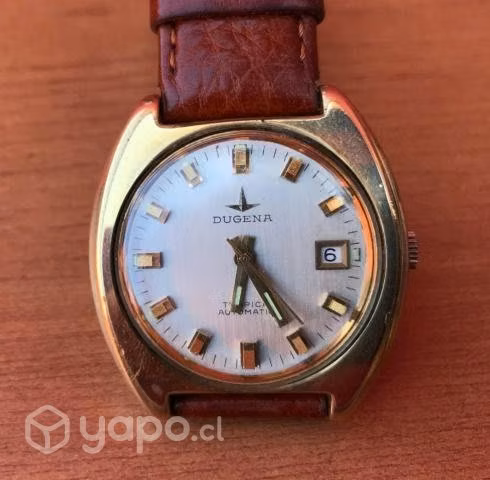 Antiguo Reloj Vintage Dugena Tropica Automático