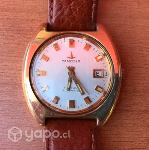 Antiguo Reloj Vintage Dugena Tropica Automático