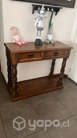Arrimo de madera, silla de auto, lámpara - Imagen 2