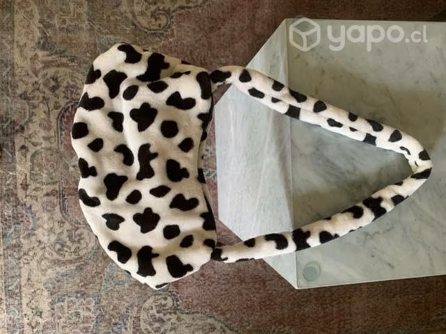 Bolso suave con estampado de vaca