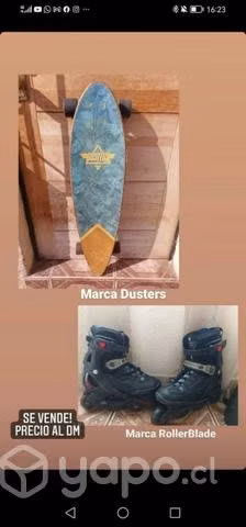 Longboard y rollers