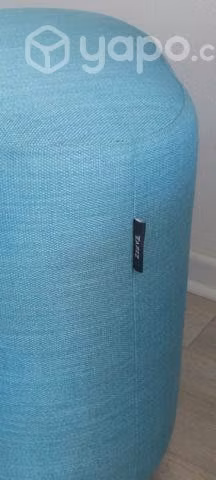 Pouf color turquesa