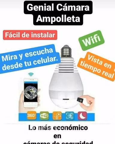 Cámara ampolleta wifi