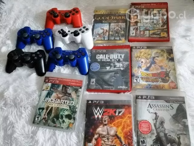 Playstation 3 Tiene 7 juego 5 controles una tienda