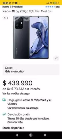 XIAOMI 11T . Liberado en exelentes condiciones