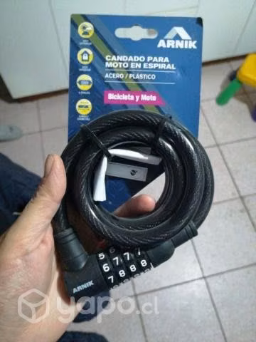 Candado para bicicleta o moto con desbloqueo de co