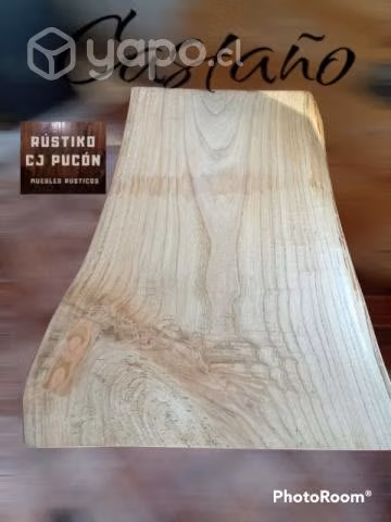 mesas rústikas madera y fierro