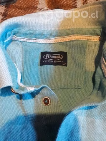 Polera Ferouch hombre talla M Verde agua