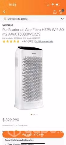 Purificador de aire Samsung