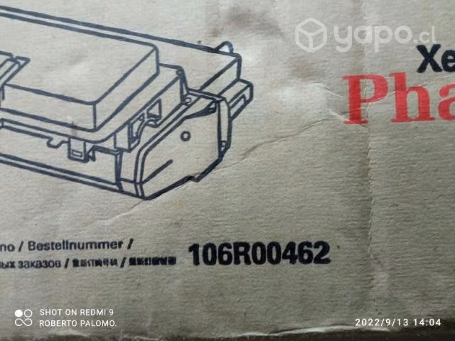 Toner phaser xerox 3400 black original - Imagen 2