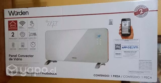 Panel Convector de Vidrio