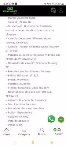 Bicleta Buccano aro 26 - Imagen 3
