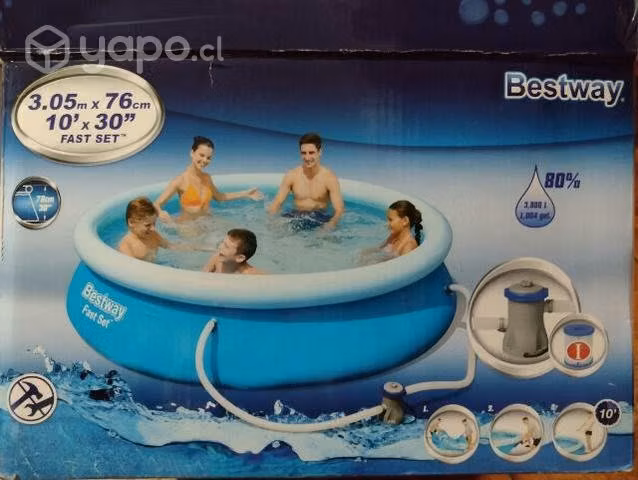 Piscina + filtró