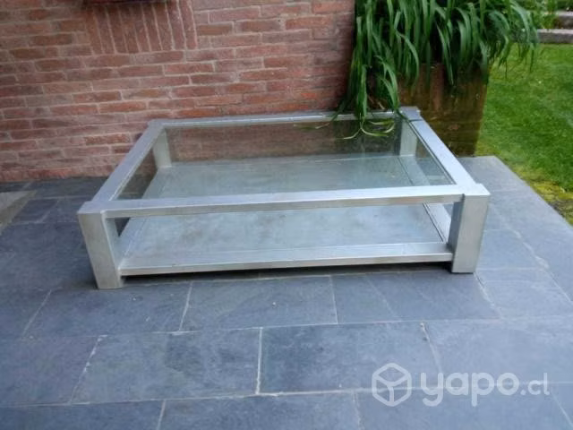 Mesa de terraza fierro y vidrio - Imagen 2