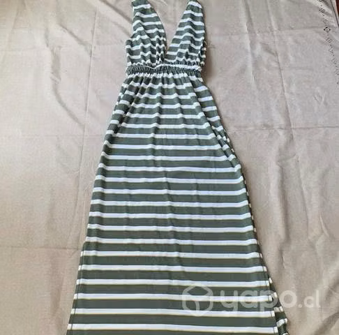 Vestido Verde Rayado Wados