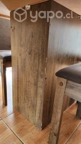Comedor rectangular madera color roble