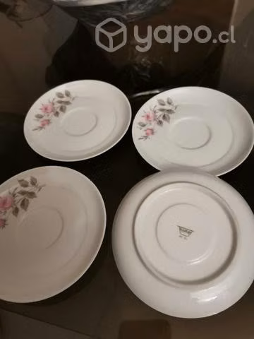 4 platos de café porcelana Thomas impecables - Imagen 2
