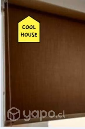Nuevas Cortinas Roller Lisas de Colocr Café 100cms