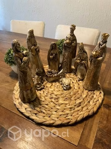 Pesebre 9 piezas, 20cm