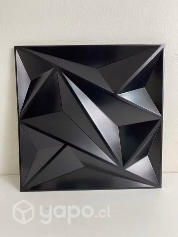Placa PVC 3D negro matte - Imagen 4