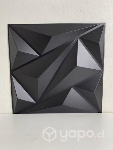 Placa PVC 3D negro matte - Imagen 3