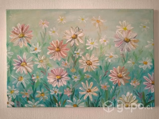 Cuadro floral 60x40 cm
