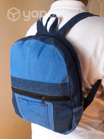 Mochilas de jeans, modelos exclusivos emprendedora