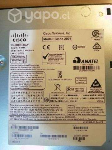 Router Cisco 2900 Series Modelo 2901 +2 soportes L - Imagen 2