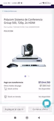 Sistema de conferencia Polycom Group 500 720p