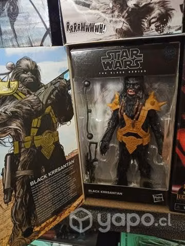 Star Wars Black Series Black Krrsantan Comic Santy