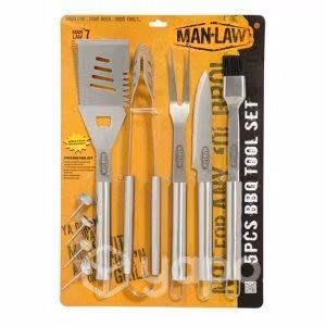 Set parrillero acero inoxidable