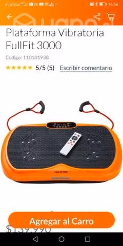 Plataforma vibradora full fit 3000 envaladas