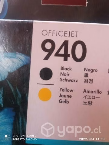 Cabezal HP 940 black yellow original
