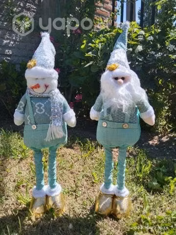 Monos patas largas navidad y cascadas