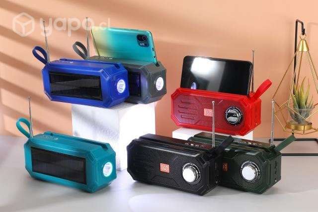 Radio Solar carga USB bluetooth parlante linterna - Imagen 2