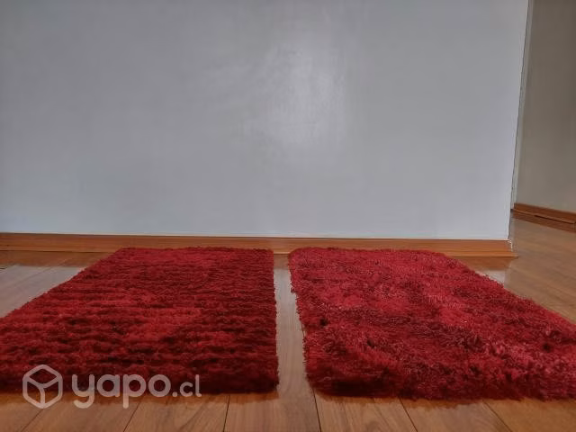 Alfombras rojas de gran calidad de pelo largo