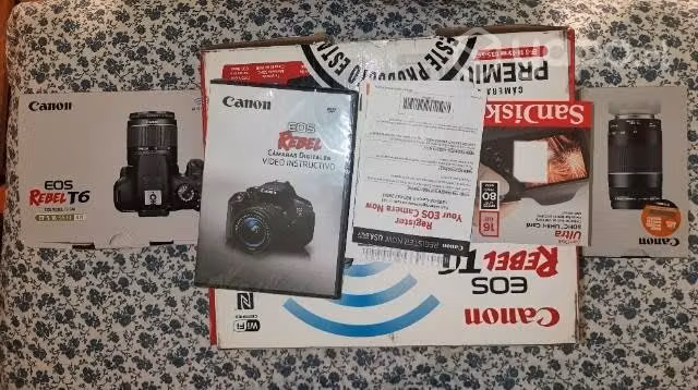 Canon Eos Rebel T6 Dslr Color Negro