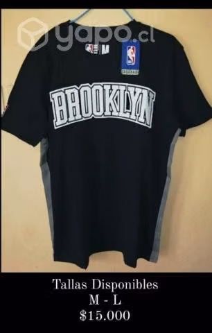 Polera NBA BROOKLYN original (M y L)