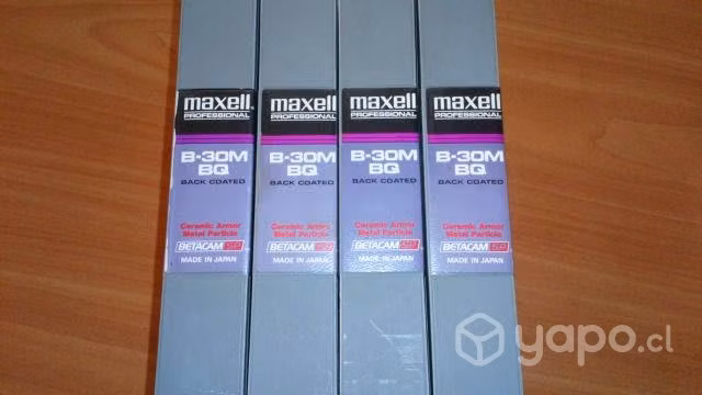 Cintas de video betacam sp sony y maxell 30 min