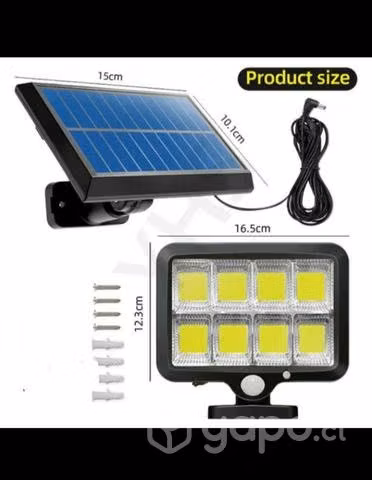Foco con panel solar