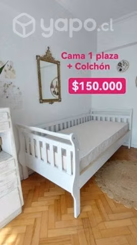 Cama 1 plaza.
