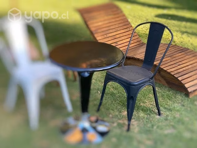 Silla tolix metal acrilico