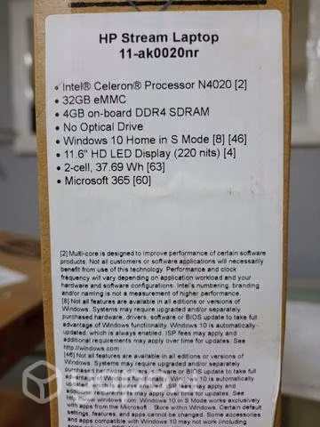 Hp Stream Laptop 11-ak0020nr