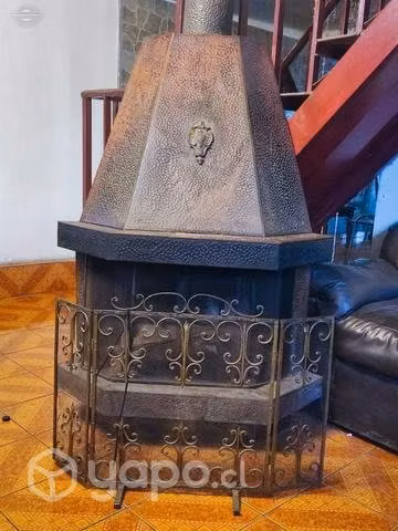 Chimenea a Leña en Cobre Martillado - Imagen 3