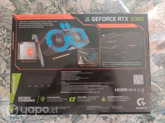 Nvidia RTX 2060 GIGABYTE OC edition - Imagen 2