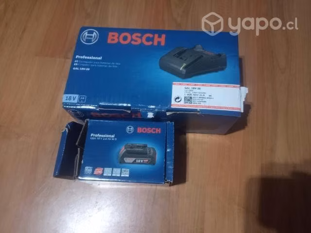 Cargador y batería Bosch ,18v Li, nue
