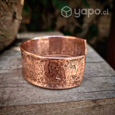 Pulseras de cobre rústicas