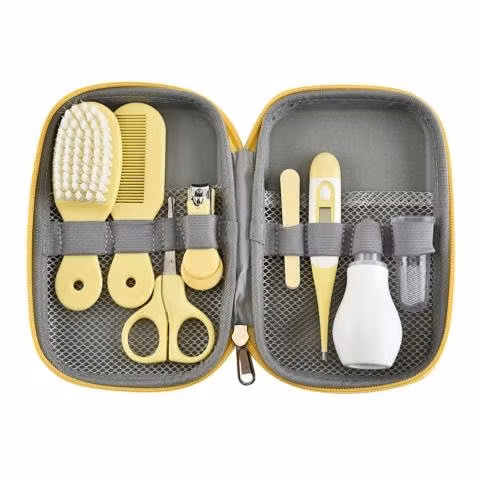 Set De Cuidados Manicure Bebés 8 Piezas Amarillo