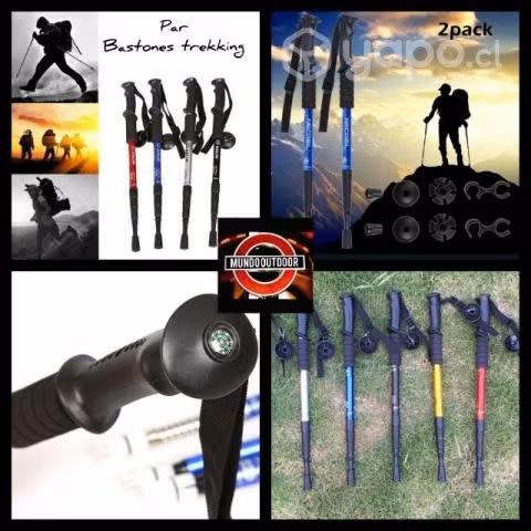 Pack 2 Bastones trekking senderismo