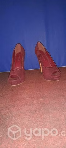 Zapatos mujer seminuevos, N°38, color marrón - Imagen 3